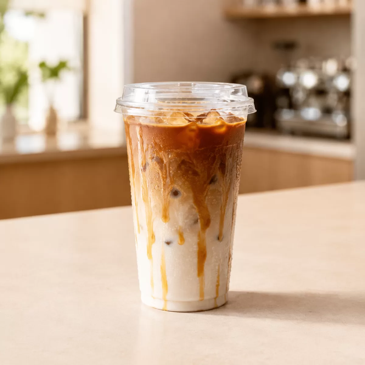 Latte Gelado com Caramelo
