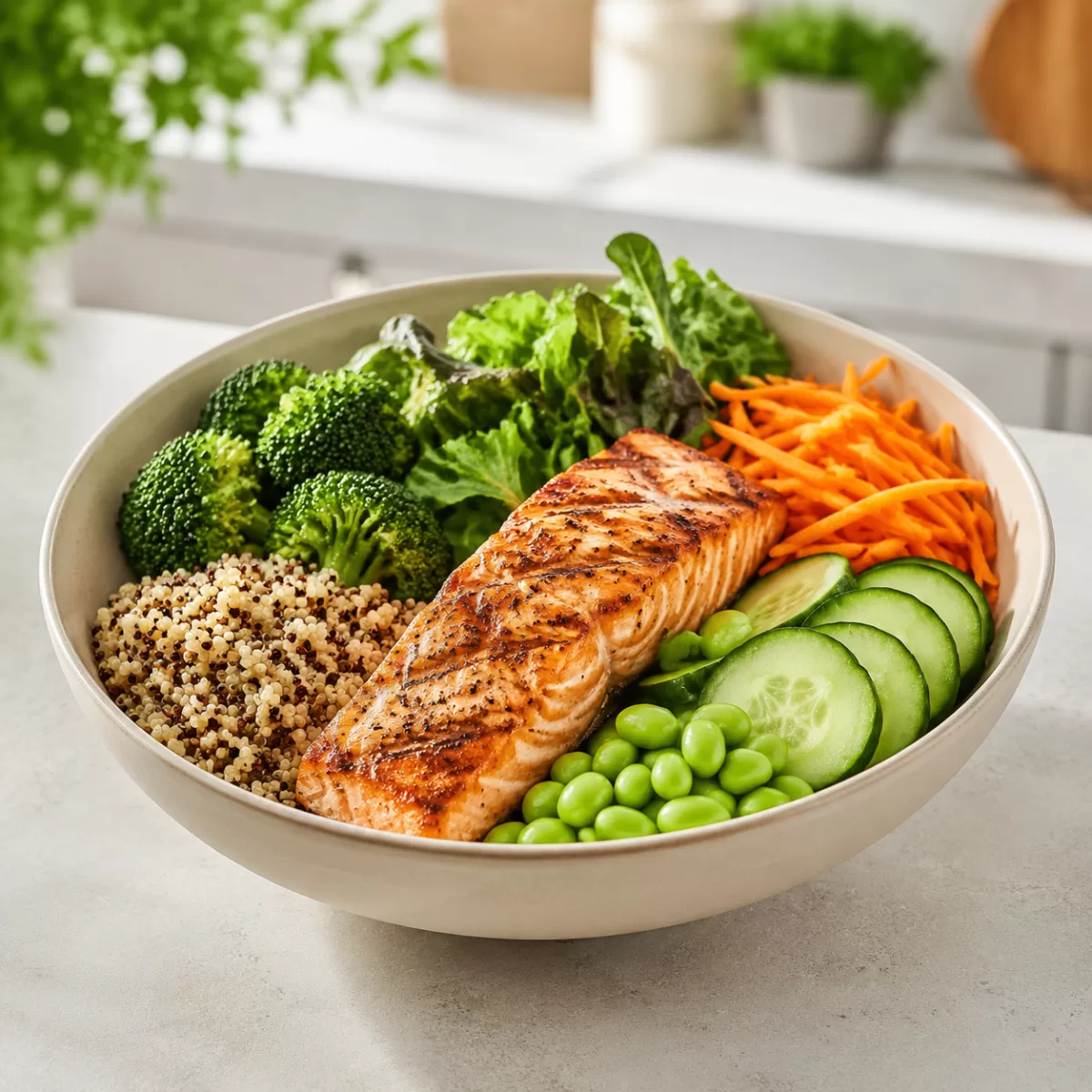 Bowl de Salmão com Quinoa
