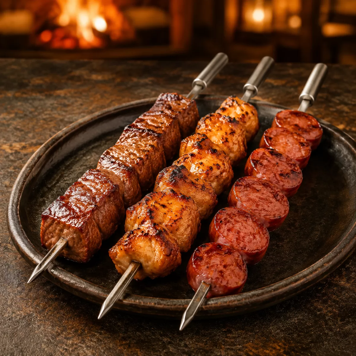 Trio de Espetinhos